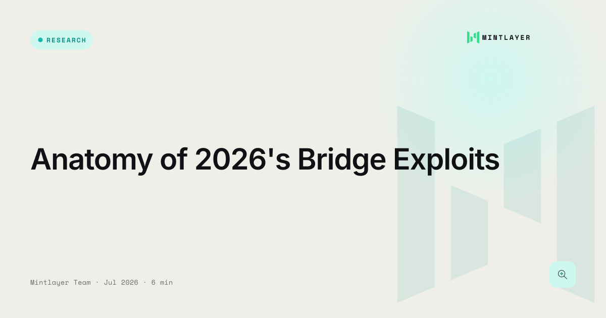 Anatomy of 2026's Bridge Exploits