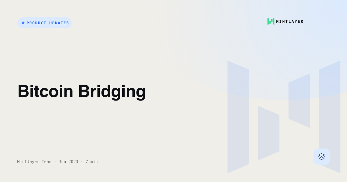 Bitcoin Bridging