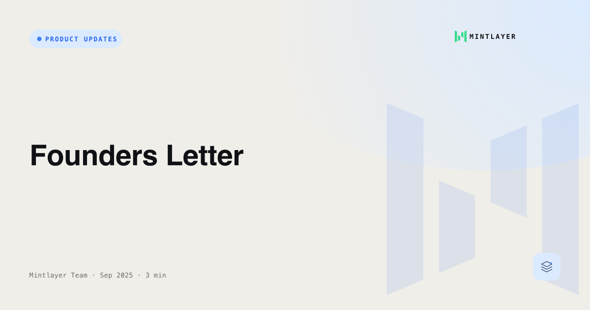 Founders Letter
