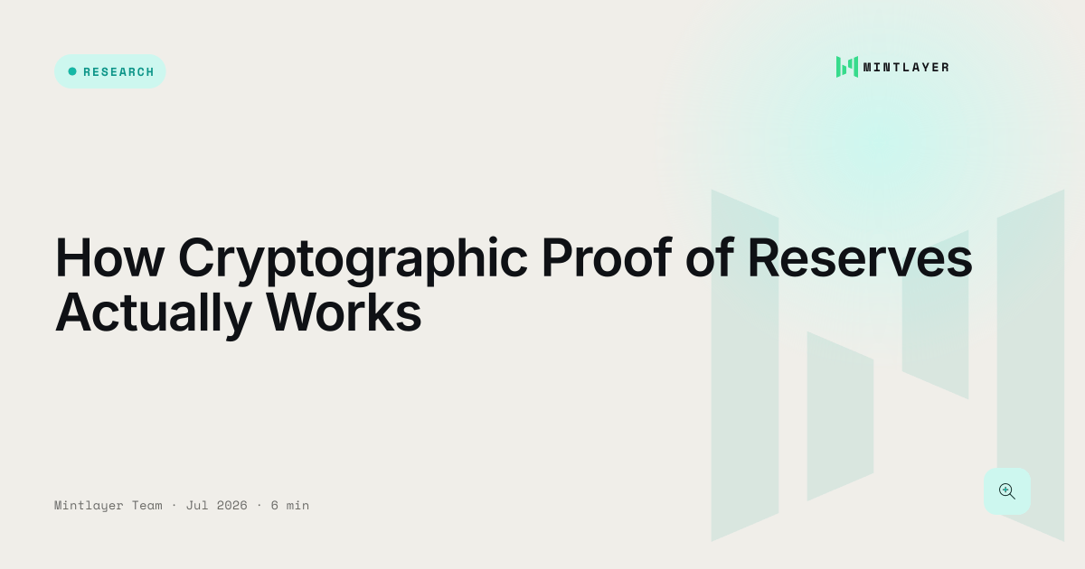 How Cryptographic Proof of Reserves Actually Works