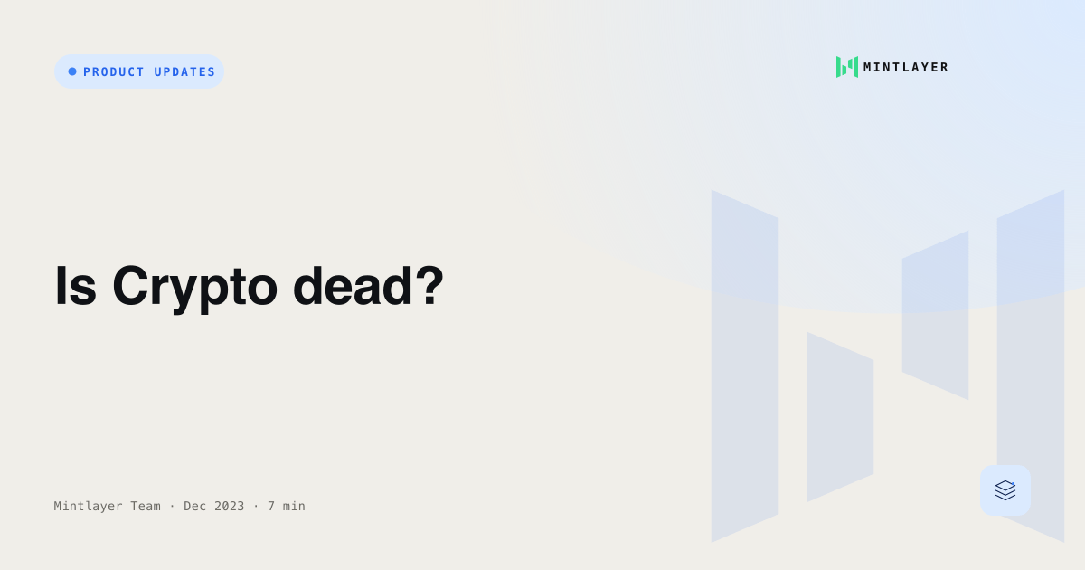 Is Crypto dead?