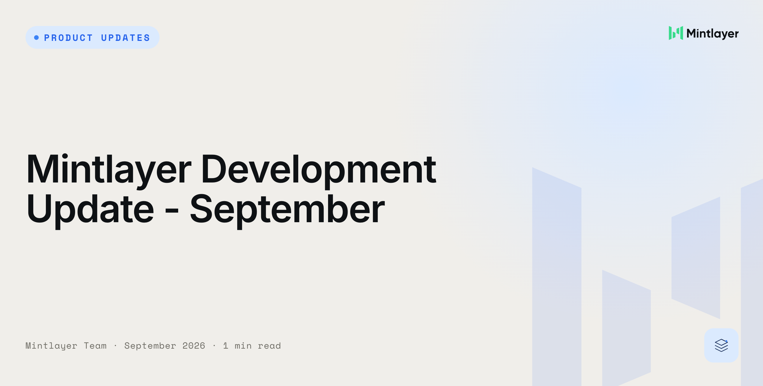 Mintlayer Development Update - September