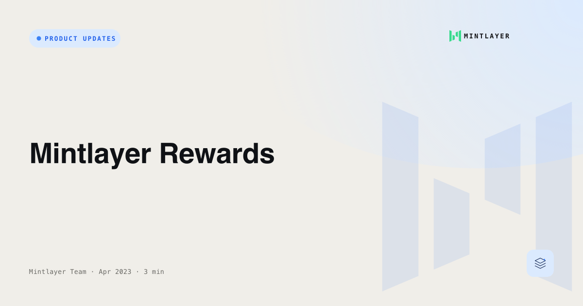 Mintlayer Rewards