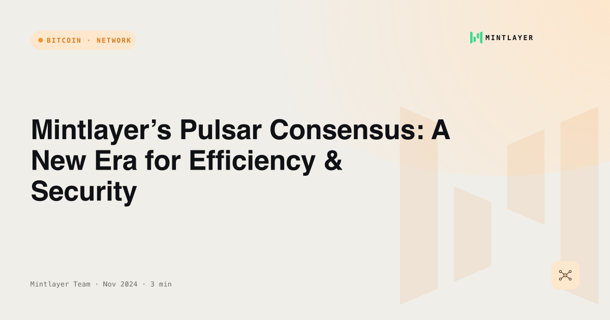 Mintlayer’s Pulsar Consensus: A New Era for Efficiency & Security