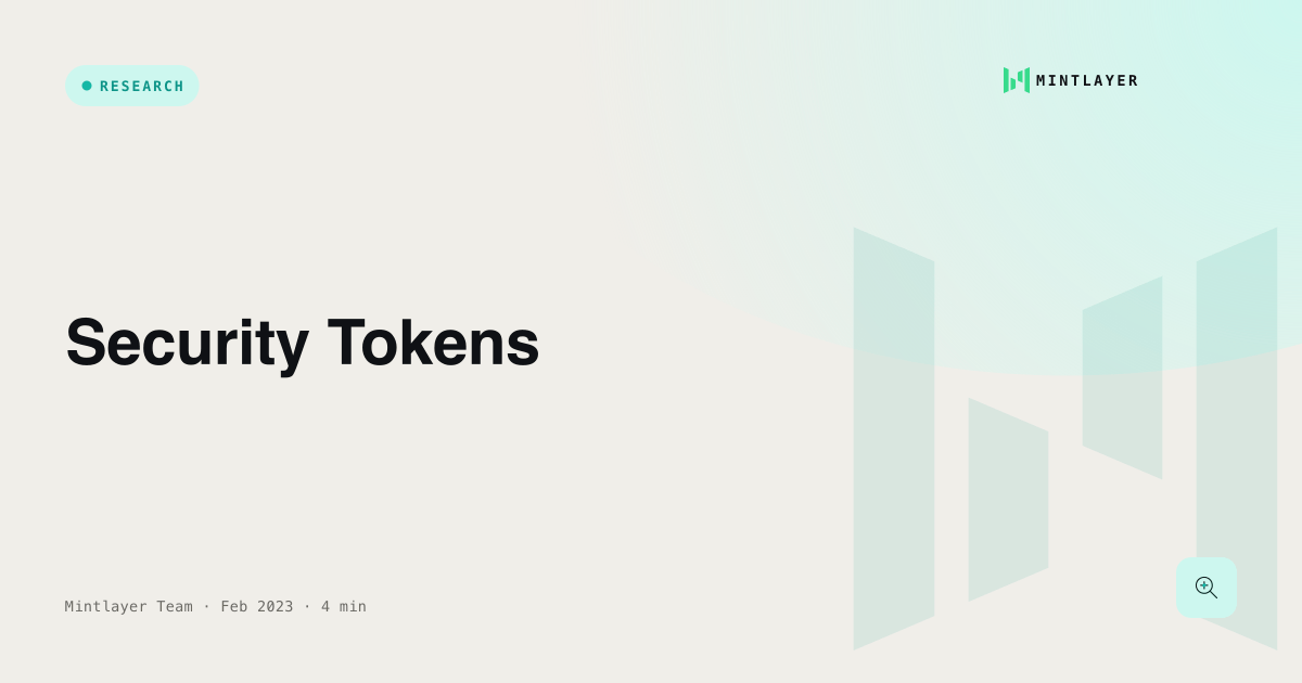 Security Tokens