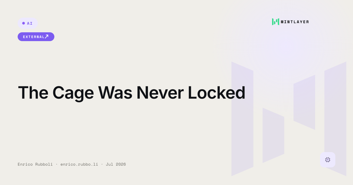 The Cage Was Never Locked