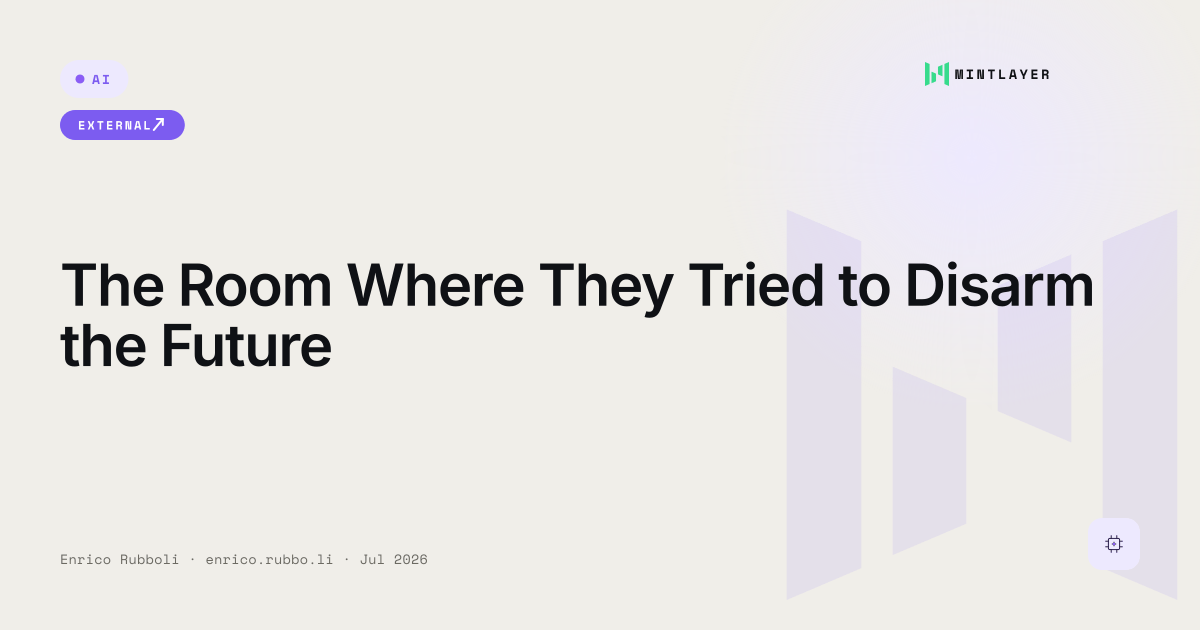 The Room Where They Tried to Disarm the Future