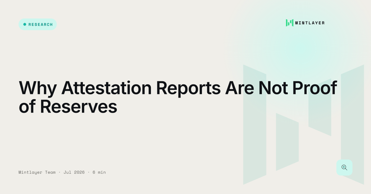 Why Attestation Reports Are Not Proof of Reserves